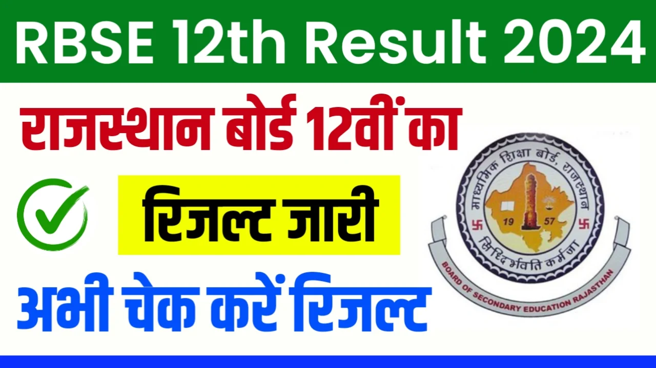 RBSE Board 12th Result 2024