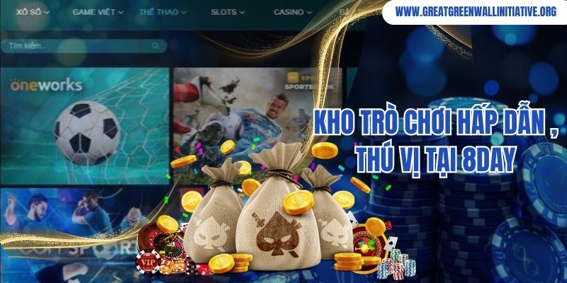 Những trò chơi cá cược đổi thưởng hấp dẫn có tại 8Day