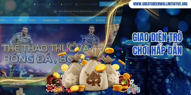 Giao diện trò chơi hấp dẫn